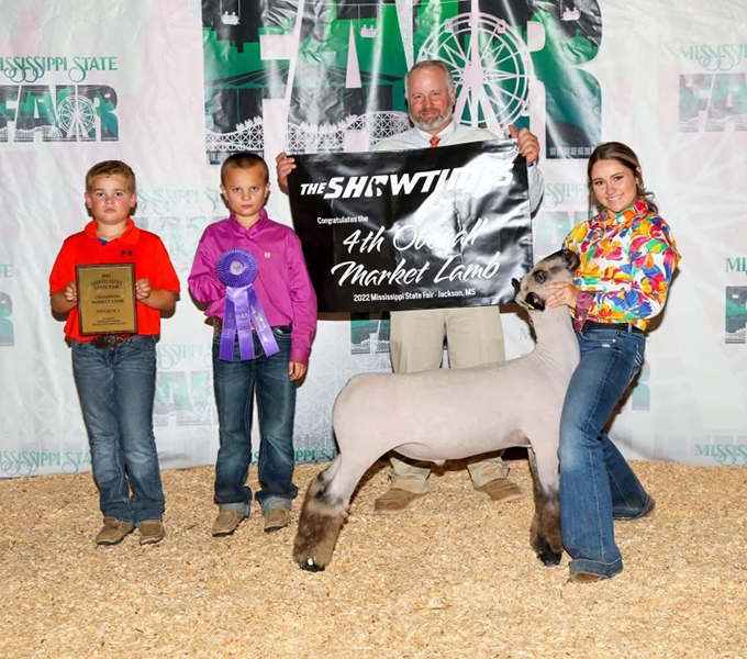  Champion Division 3 and 4th Overall Market Lamb Mississippi State Fair