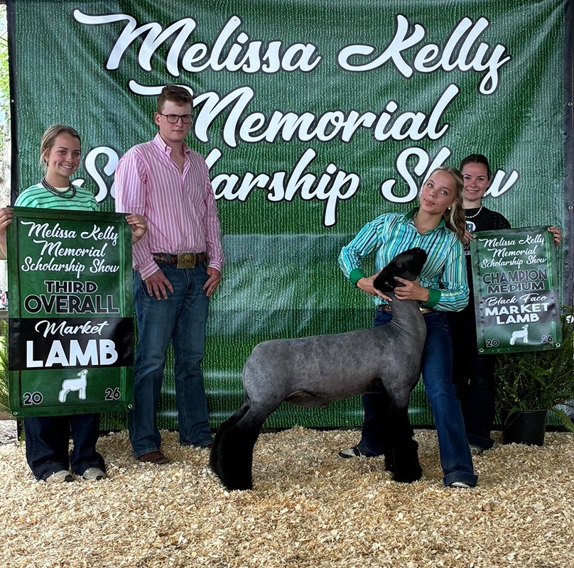 3rd Overall Market Lamb Champion Medium Weight, Melissa Kelly Memorial Show 3rd Overall Market Lamb<br />
Champion Medium Weight, Melissa Kelly Memorial Show