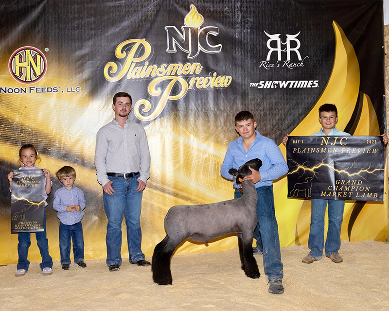 Grand Champion Market Lamb, NJC Plainsmen Preview Grand Champion Market Lamb, NJC Plainsmen Preview