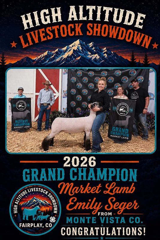 Grand Champion Market Lamb, High Altitude Livestock Showdown Grand Champion Market Lamb, High Altitude Livestock Showdown