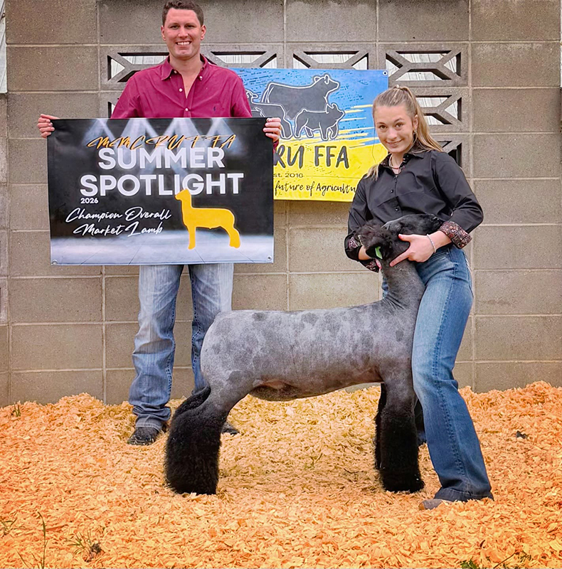Grand Champion Market Lamb – Ring 2, 4th Overall Market Lamb – Ring 1, MMCRU Summer Spotlight Grand Champion Market Lamb – Ring 2, 4th Overall Market Lamb – Ring 1, MMCRU Summer Spotlight