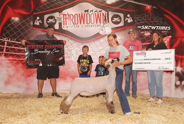 Reserve Champion Breeding Ewe, The Throwdown Reserve Champion Breeding Ewe, The Throwdown