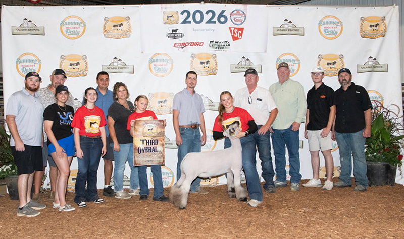 3rd Overall Market Lamb, Ozark Empire Fair 3rd Overall Market Lamb, Ozark Empire Fair