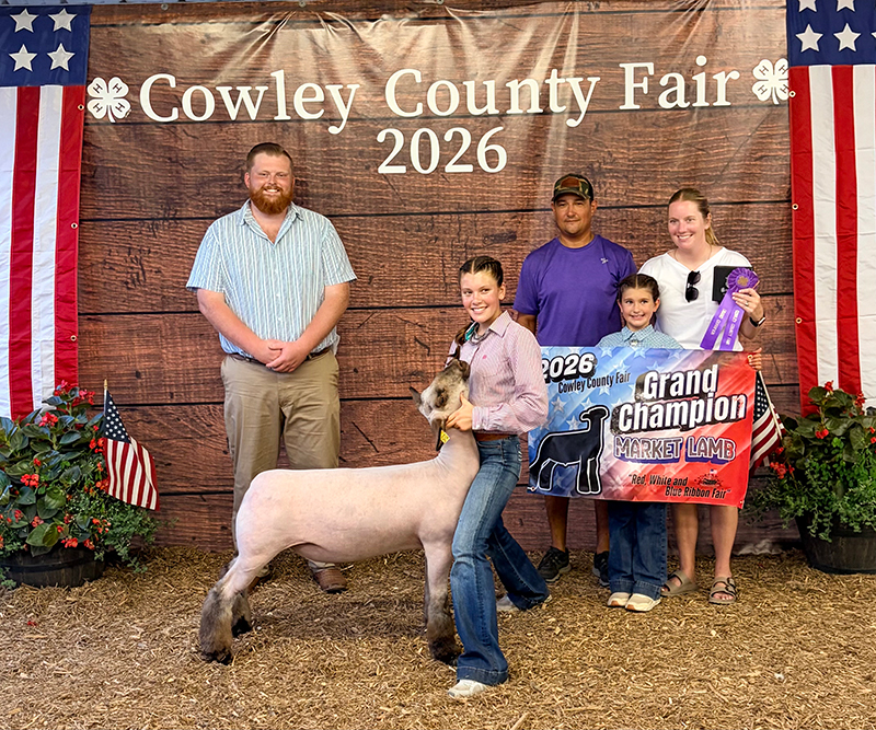 Grand Champion Market Lamb, Cowley County Fair Grand Champion Market Lamb, Cowley County Fair