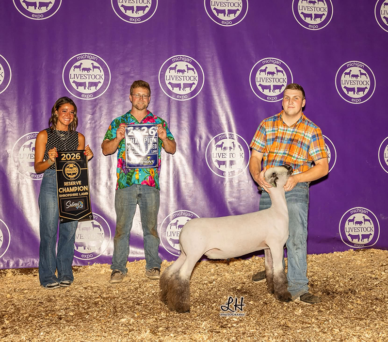 Reserve Champion Shropshire, Michigan Livestock Expo Reserve Champion Shropshire, Michigan Livestock Expo